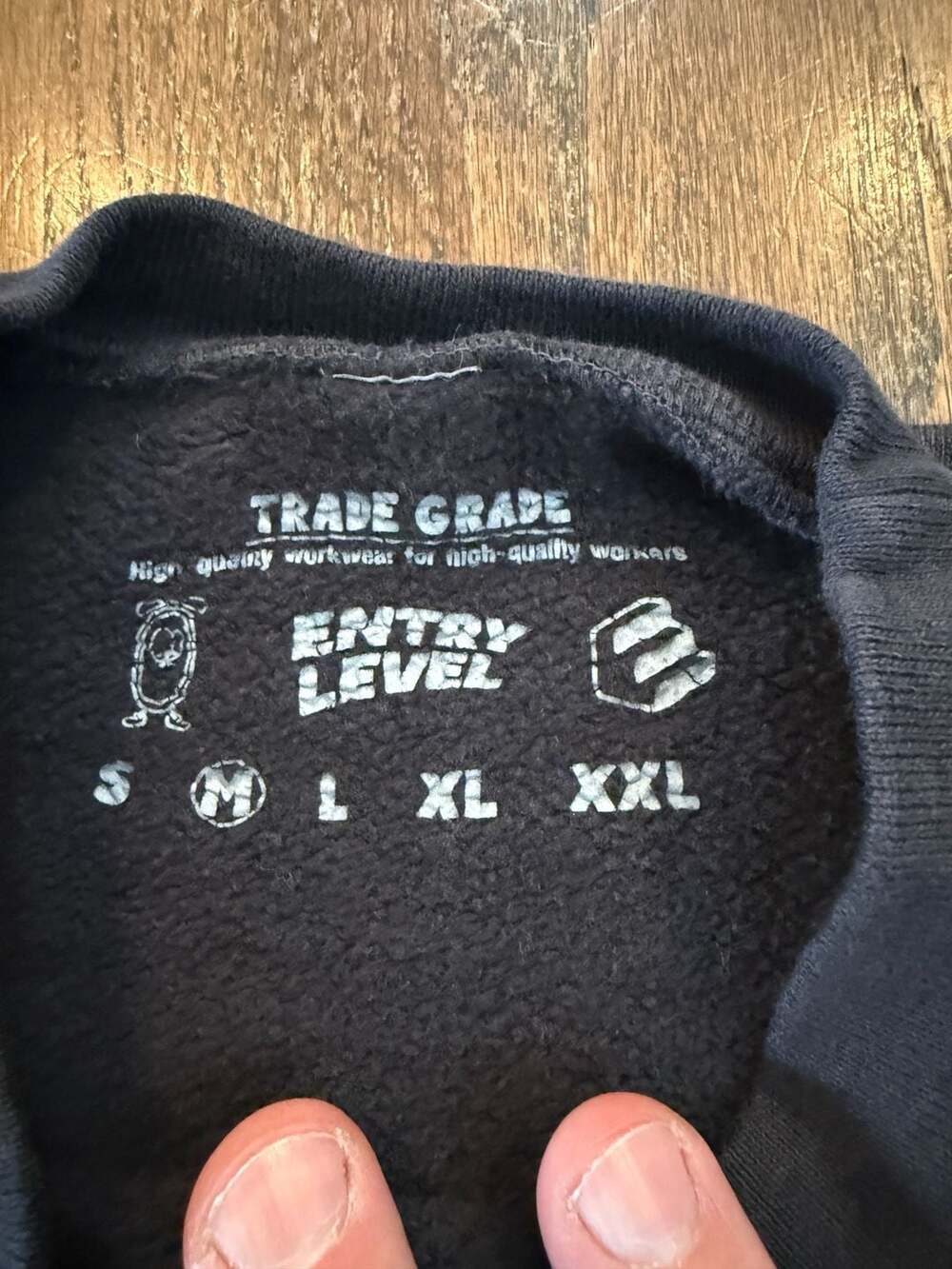 Trade Grade Entry Level I.W.W. Sabotage Graphic Sweatshirt Black Size M - Picture 3 of 5